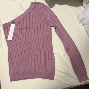 New never worn one shoulder long sleeve top
